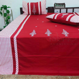 Fabby Decor Designer Mix & Match Embroidered king Size Bed Sheets