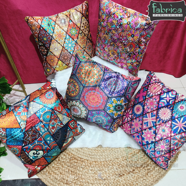 Anita's Royal Digital  Cushion Covers (SET OF 5).