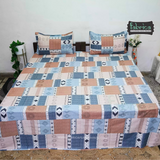 procian premium pure cotton printed king size bedsheet