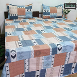 procian premium pure cotton printed king size bedsheet