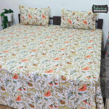 Anokhi Printed King Pure Cotton King Size Bedsheet Set