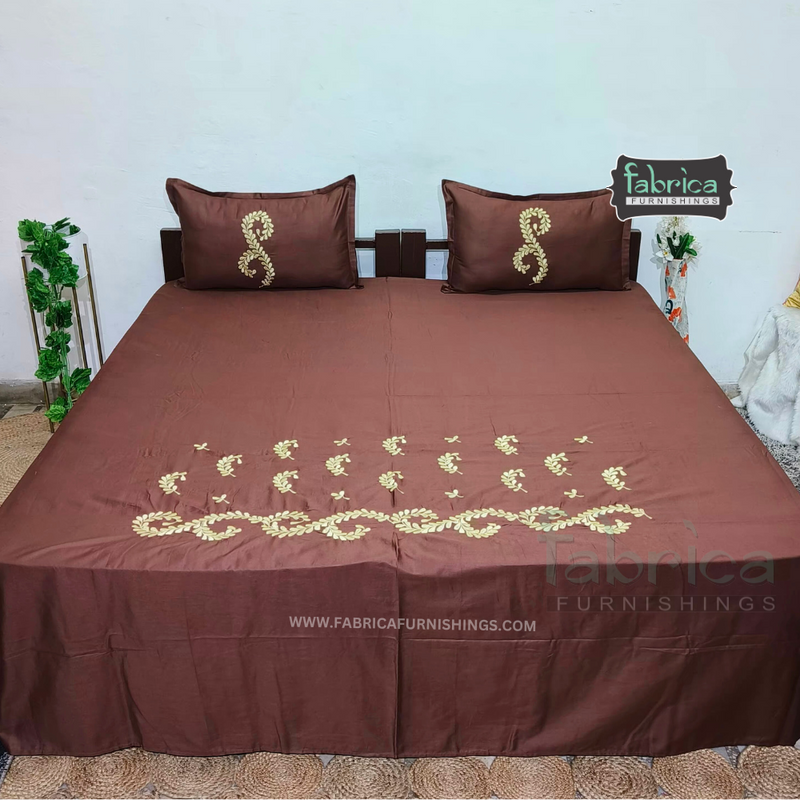 Designer Embroider king Size Bed Sheets