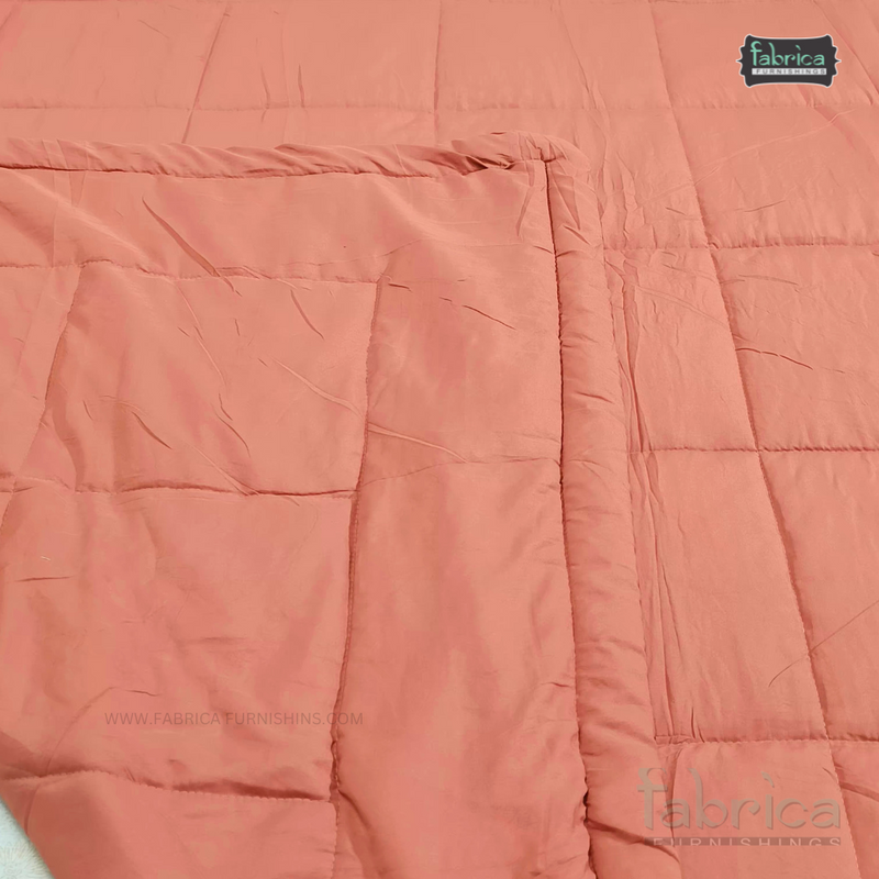 Homely Pure Cotton King Size Solid Quilted Comforters