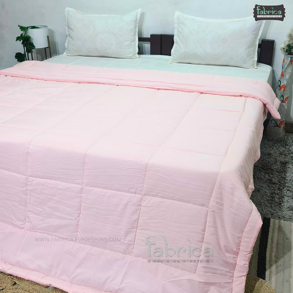 Homely Pure Cotton King Size Solid Quilted Comforters