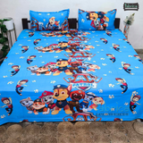 Kidzee cartoon Print Cotton Double Bedsheet