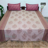 Omega Double Bed pure cotton printed Bed Sheets