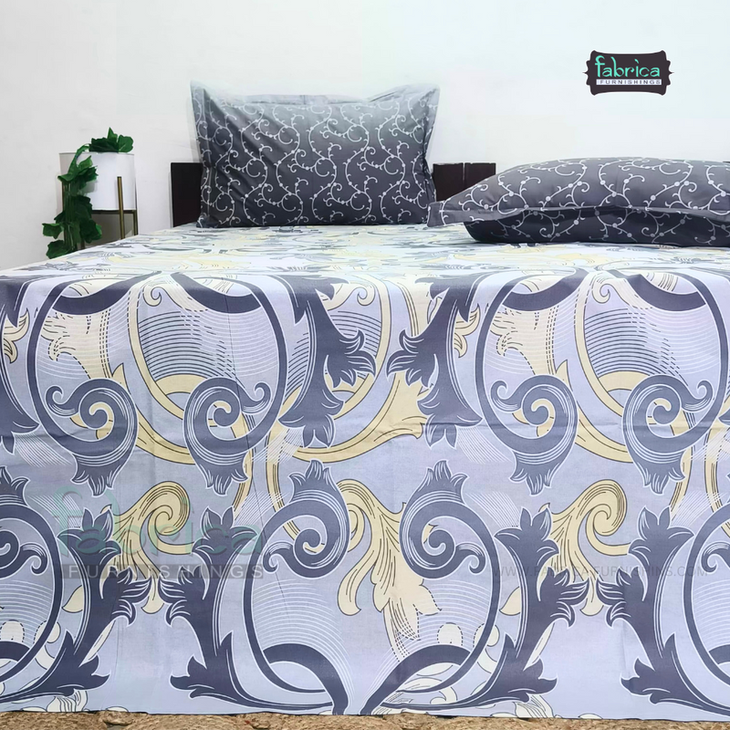 La Cozy Decor Designer Print Cotton King Size Bed Sheets