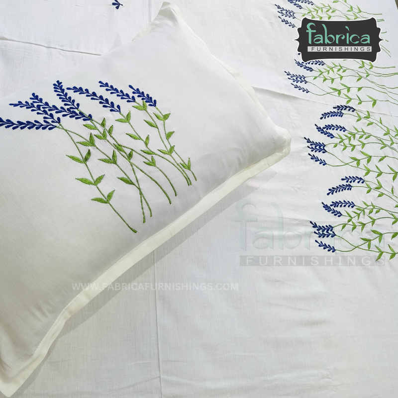 Fabby Royal Designer Embroider king Size Bed Sheets