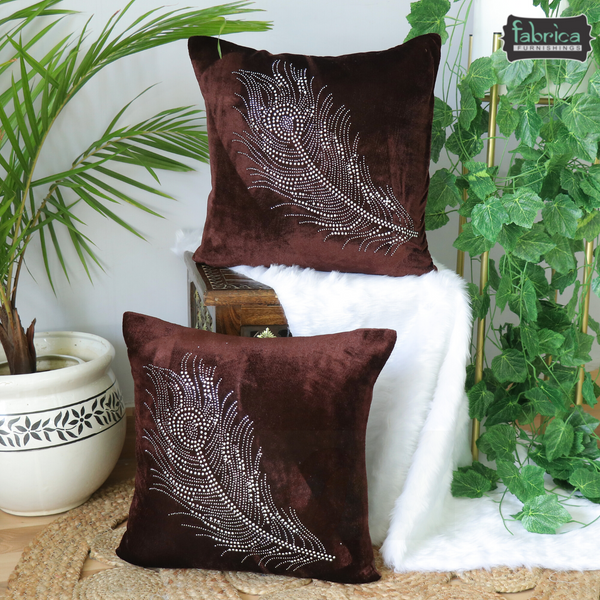 Anita's Royal  Velvet Cushion Covers (Set of 2).